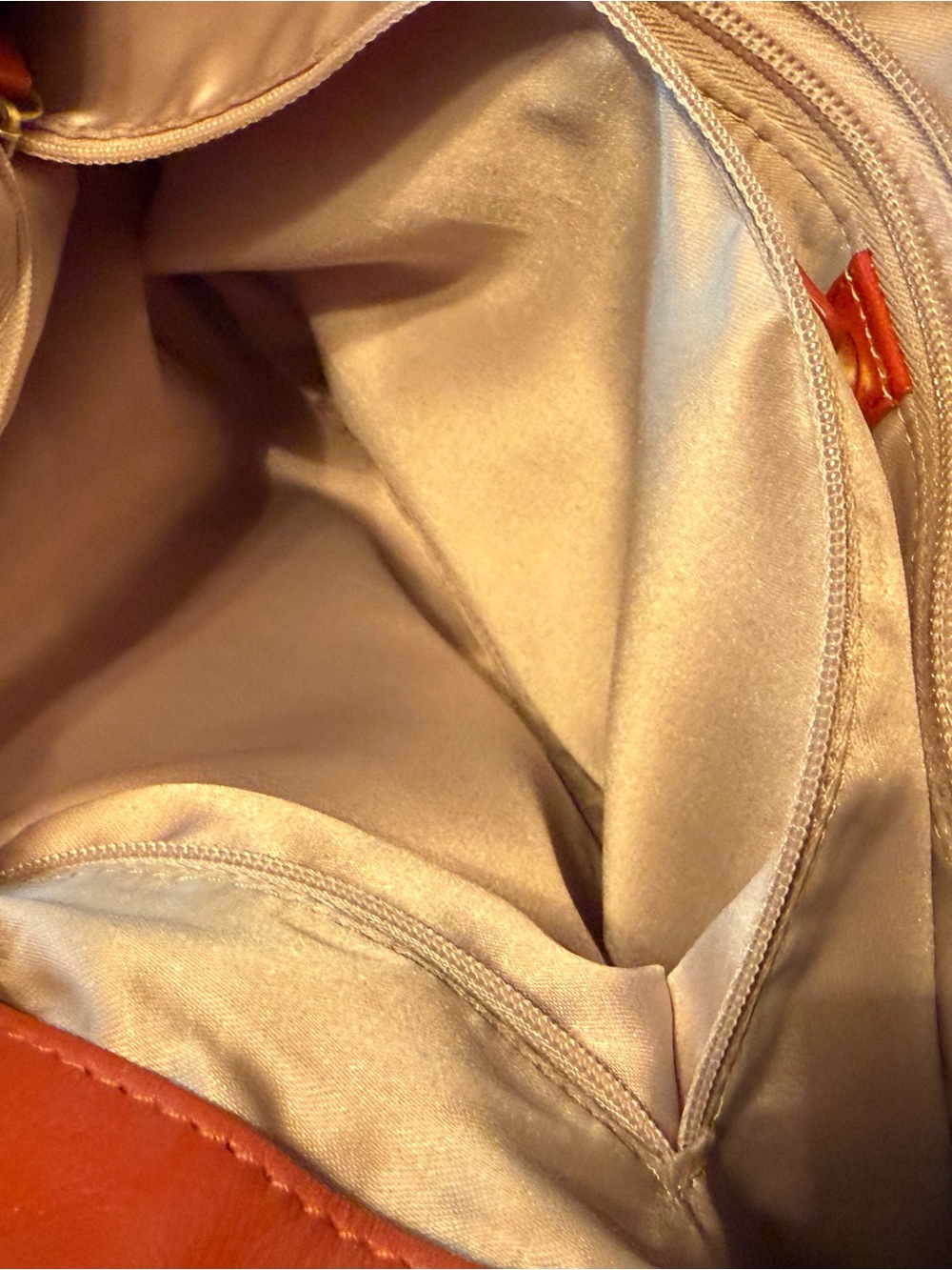 Coach Red Leather Tote with Gold Hardware - Picture 13 of 13